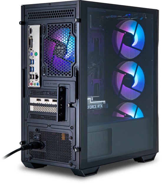PC de jeu MSI RTX 3050 AMD - GeForce RTX 3050 6 Go - AMD Ryzen 5 5500 - 16 Go DDR4 - SSD 500 Go - Windows 11 Home