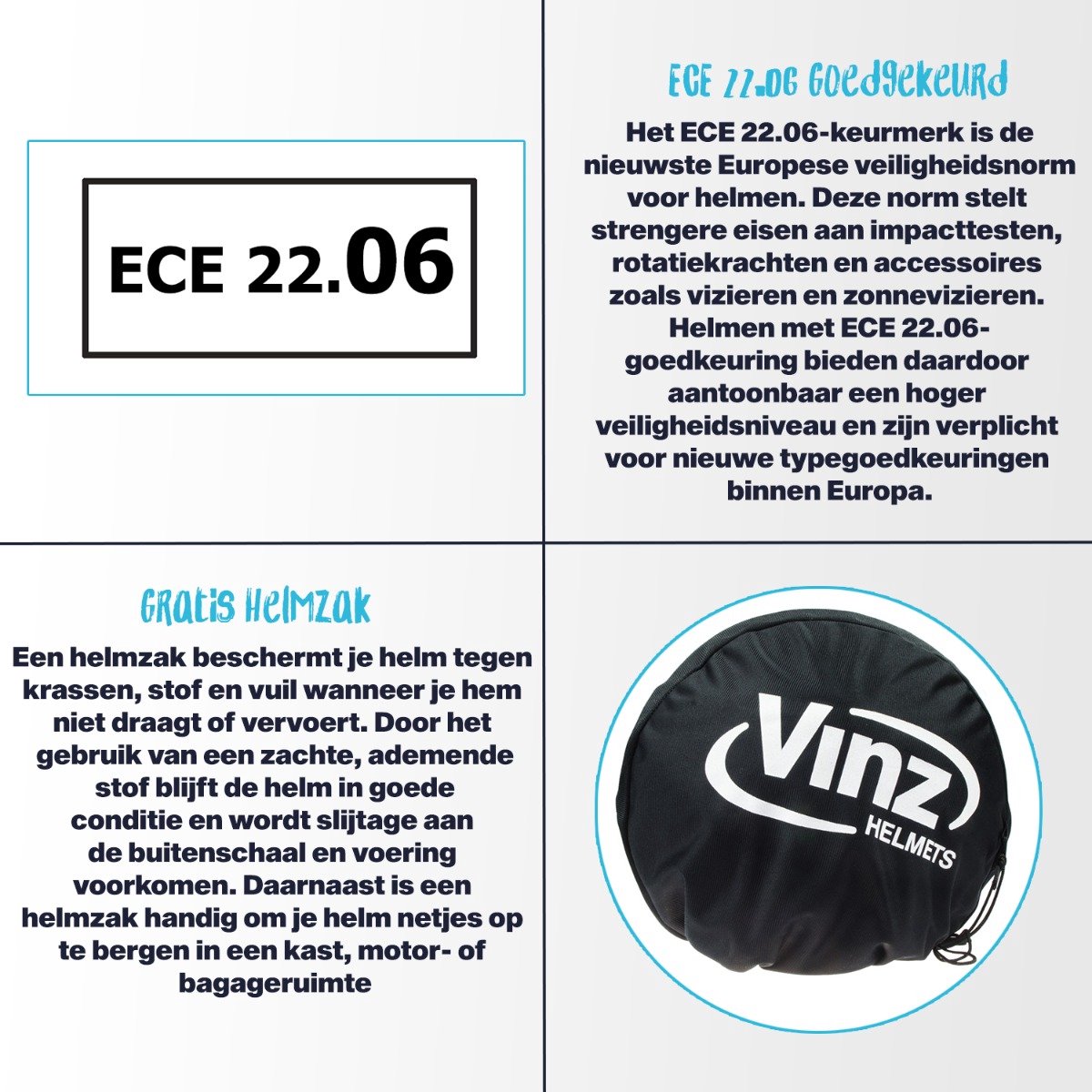 VINZ Duoro Scooterhelm - ECE 22.06 Gekeurde Jethelm voor Motor, Brommer & Snorfiets - Licht Gewicht - Grijs - L – foto 6