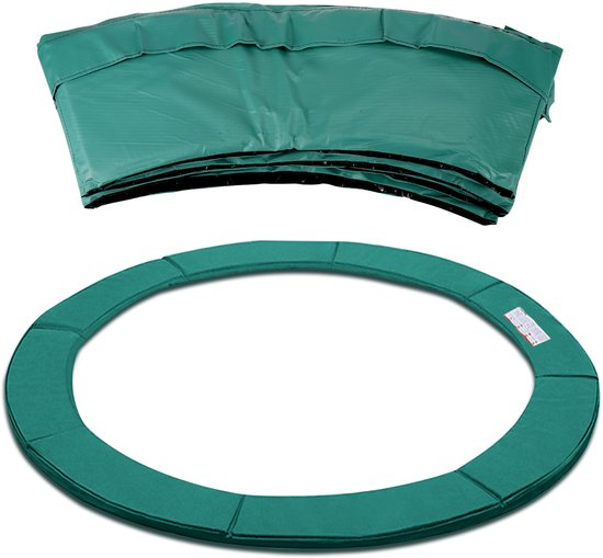 Trampoline randkussen groen 305 cm – waterdichte veerbescherming voor buiten