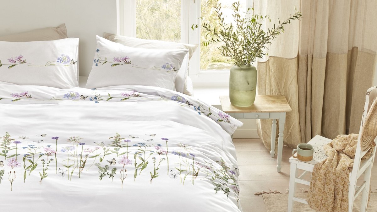 Marjolein Bastin Soft Bloom dekbedovertrek - Eenpersoons - 140 x 200/220 cm - Multi