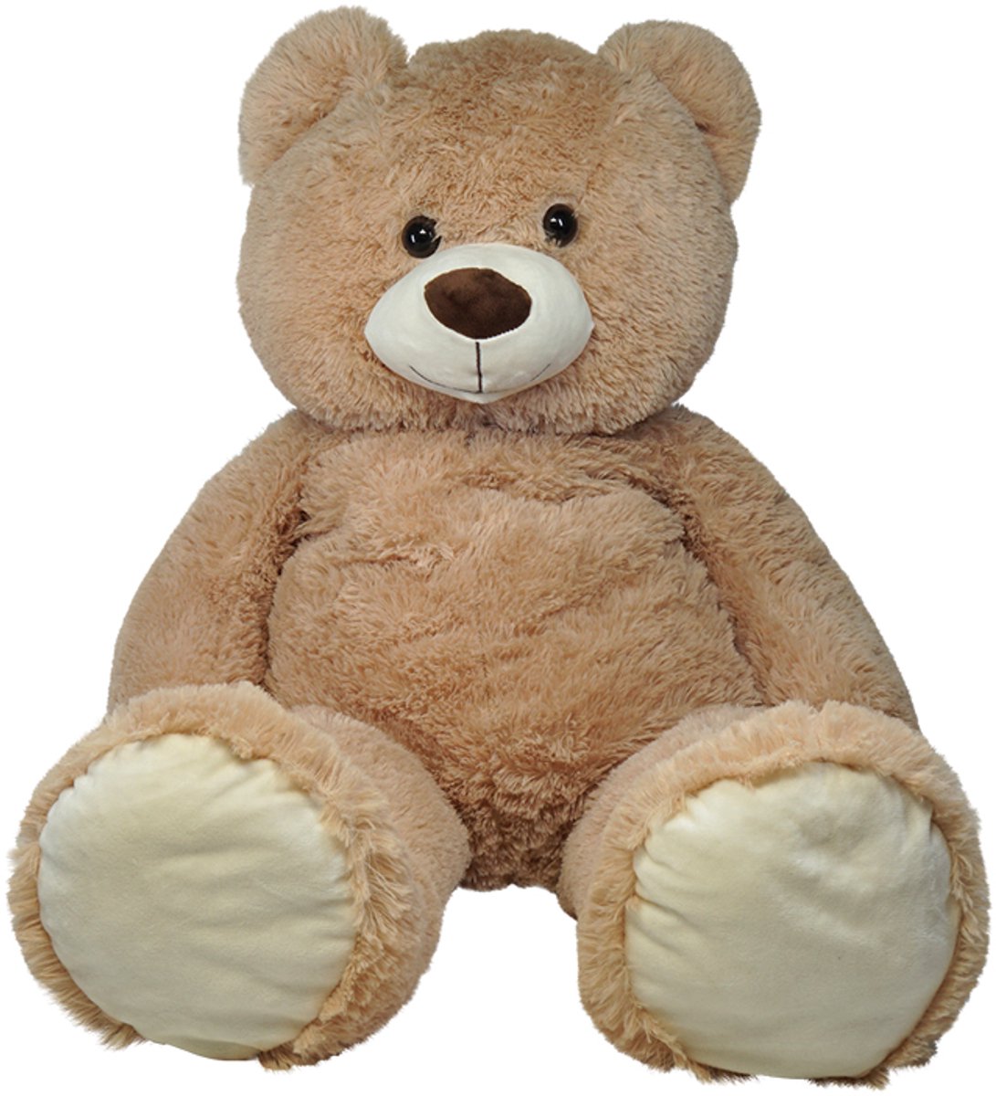 JollyPluche - Knuffelbeer - Beer - Knuffel - Beer - Knuffels - Pluche Beer - Knuffel Beer - Teddy Beer - Licht Bruin - 100 cm — afbeelding 5