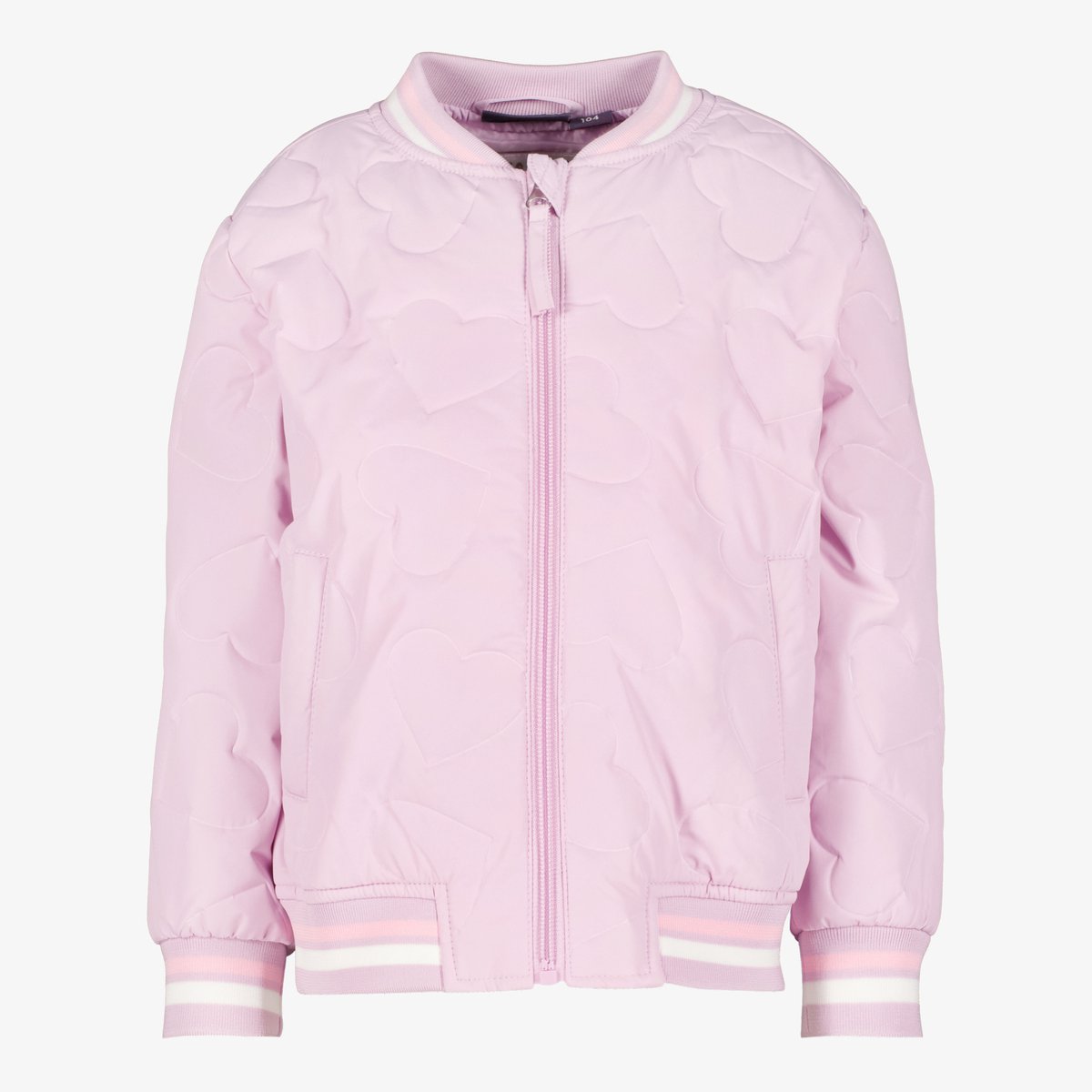 TwoDay meisjes baseball zomerjas met hartjes roze - Maat 110