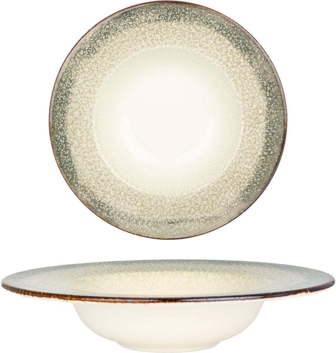 By Bone Pastabord - Spazio - Porselein - 25 cm (400cc) - set van 2