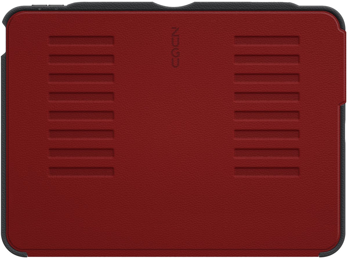 Zugu Hoesje iPad Air 11 (M2-M4) & Air 10.9 (4th/5th gen) – Verstelbare Magnetische Standaard – Veilige Magnetische Montage – Draadloze Apple Pencil Oplaadcompatibiliteit - Rood