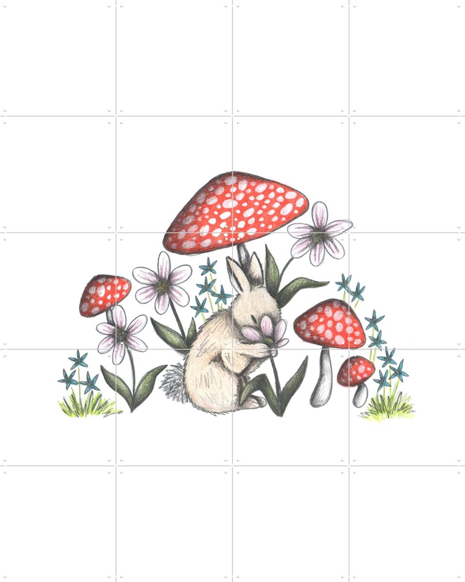 IXXI Spring is around the corner, Cecilia Battaini - 80 x 100 cm - Gratis ophangtool - Grote wanddecoratie en posters - Illustraties, Speels