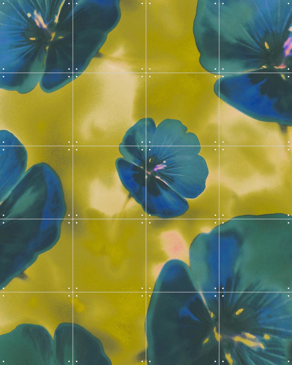 IXXI Free Spirits, Amber Lauder - 80 x 100 cm - Gratis ophangtool - Grote wanddecoratie en posters - Abstract, Digitale Kunst, Kleurrijk, Slaapkamer