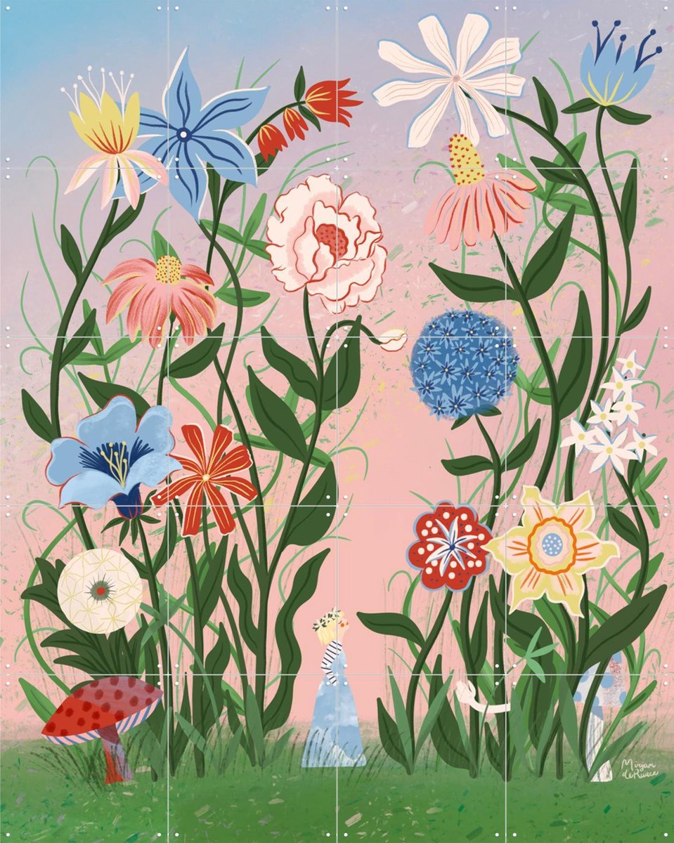 IXXI Tove Jansson, Mirjam de Ruiter - 80 x 100 cm - Gratis ophangtool - Grote wanddecoratie en posters - Digitale Kunst, Speels, Illustraties