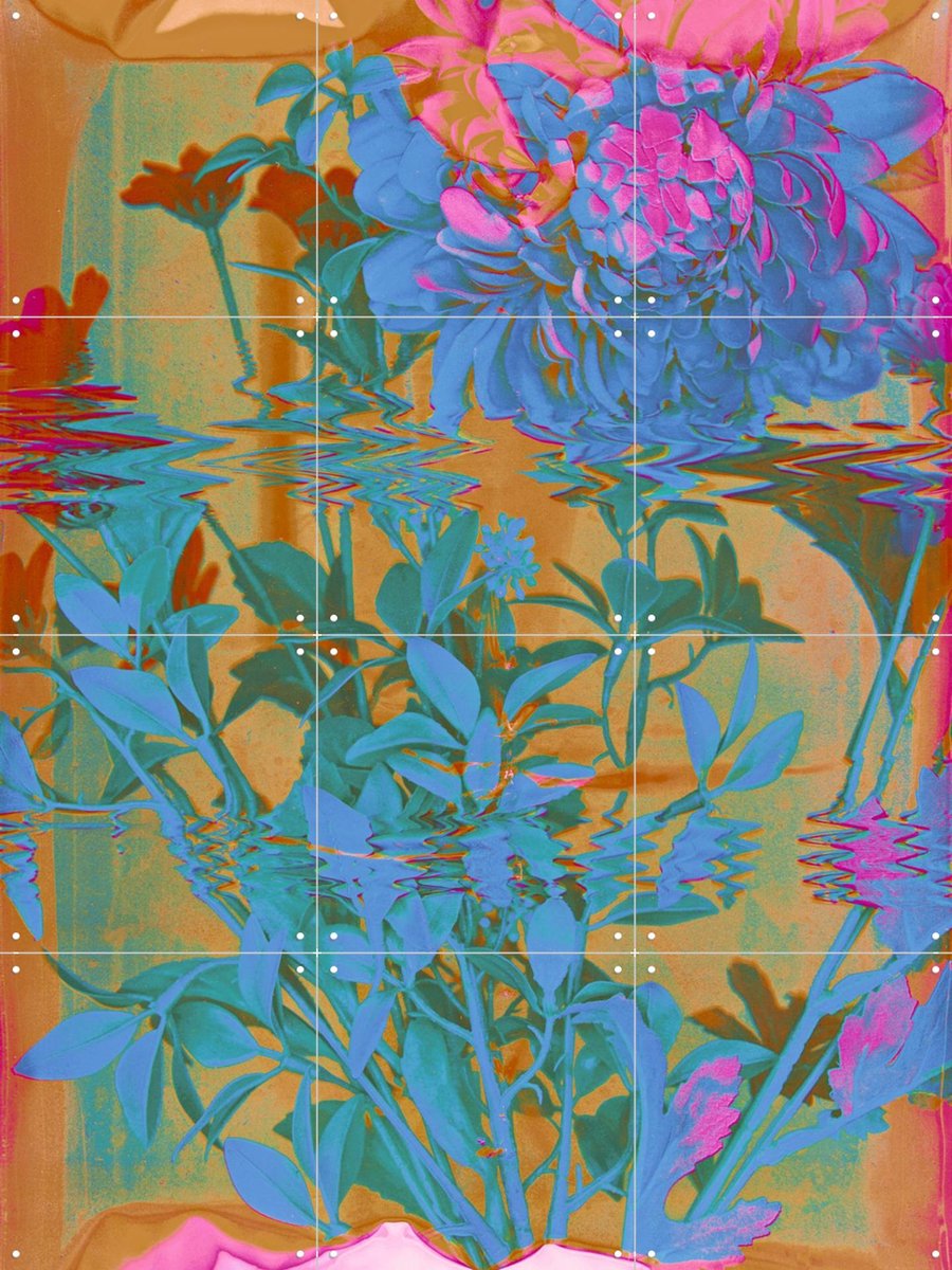 IXXI Wiggle Room, Amber Lauder - 60 x 80 cm - Gratis ophangtool - Grote wanddecoratie en posters - Digitale Kunst, Kleurrijk, Abstract, Woonkamer