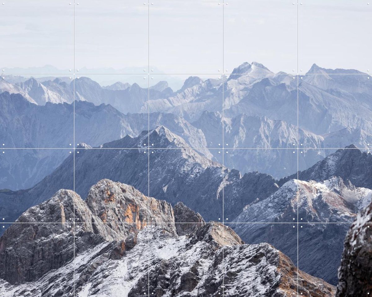 IXXI Mountain View 4, Mareike Böhmer - 100 x 80 cm - Gratis ophangtool - Grote wanddecoratie en posters - Fotografie, Minimalisme, Realisme