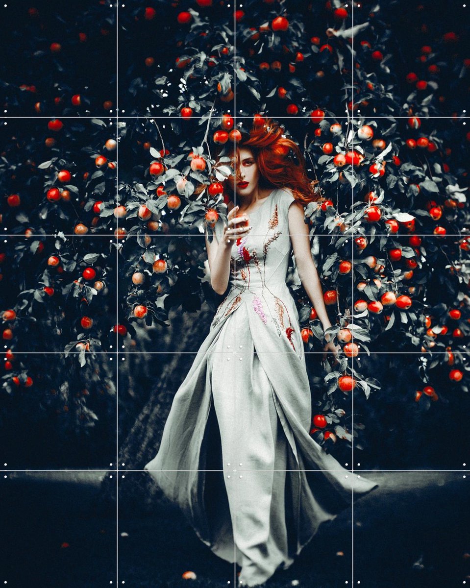 IXXI God planted a Garden in Eden, Ruslan Bolgov & Various - 80 x 100 cm - Gratis ophangtool - Grote wanddecoratie en posters - Fotografie, Woonkamer