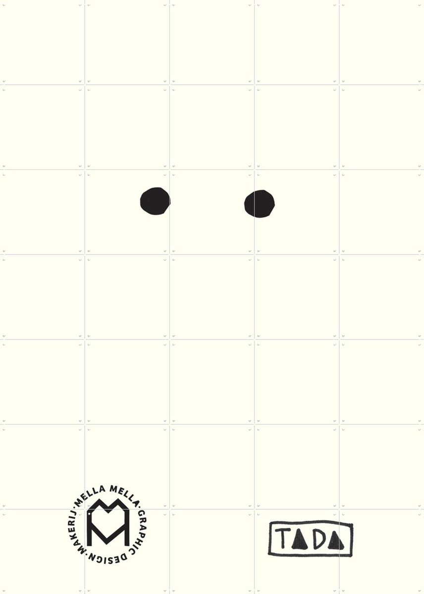 IXXI Spookje I, Mella Mella - 100 x 140 cm - Gratis ophangtool - Grote wanddecoratie en posters - Minimalisme, Line art, Speels, Abstract