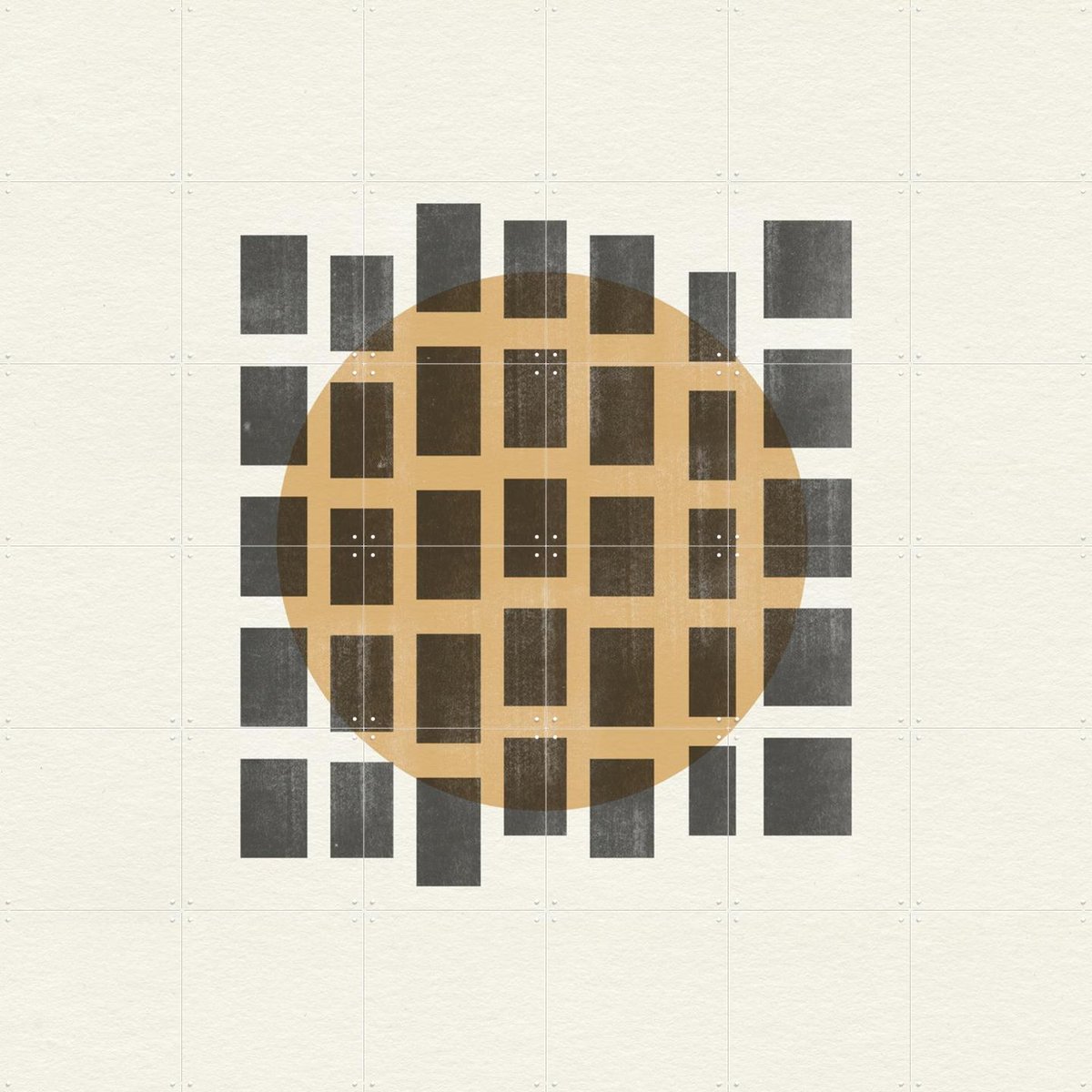 IXXI Paper Object No.8, The Miuus Studio & Various - 120 x 120 cm - Gratis ophangtool - Grote wanddecoratie en posters - Geometrische Kunst, Vintage