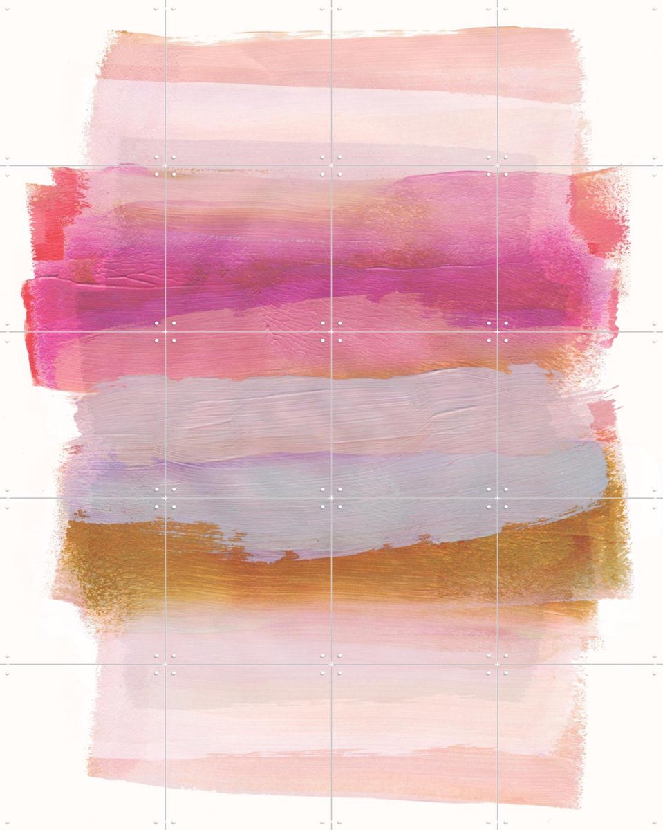 IXXI Abstract Brush Strokes 45, Mareike Böhmer - 80 x 100 cm - Gratis ophangtool - Grote wanddecoratie en posters - Strepen, Aquarel, Kwaststreken