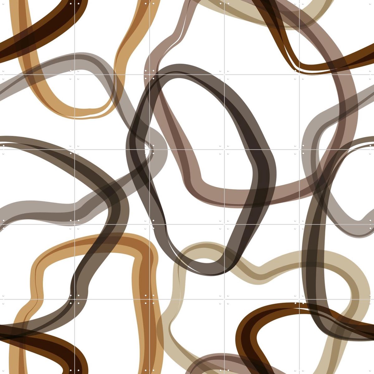 IXXI Intermezzo Beige, Markus Laible - 100 x 100 cm - Gratis ophangtool - Grote wanddecoratie en posters - Illustraties, Abstract, Grafisch Ontwerp