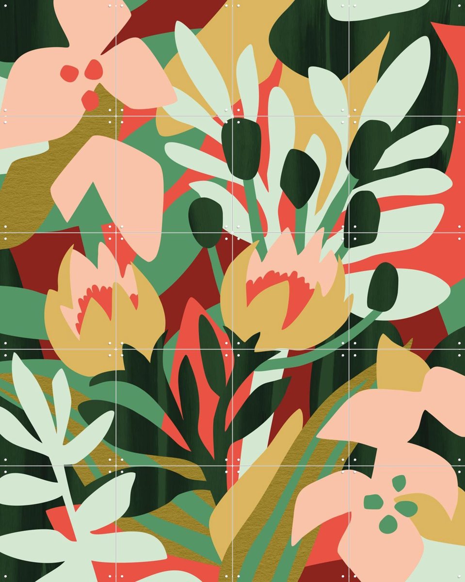 IXXI Limited Results, Megan Gallagher - 80 x 100 cm - Gratis ophangtool - Grote wanddecoratie en posters - Grafisch Ontwerp, Speels, Kleurrijk