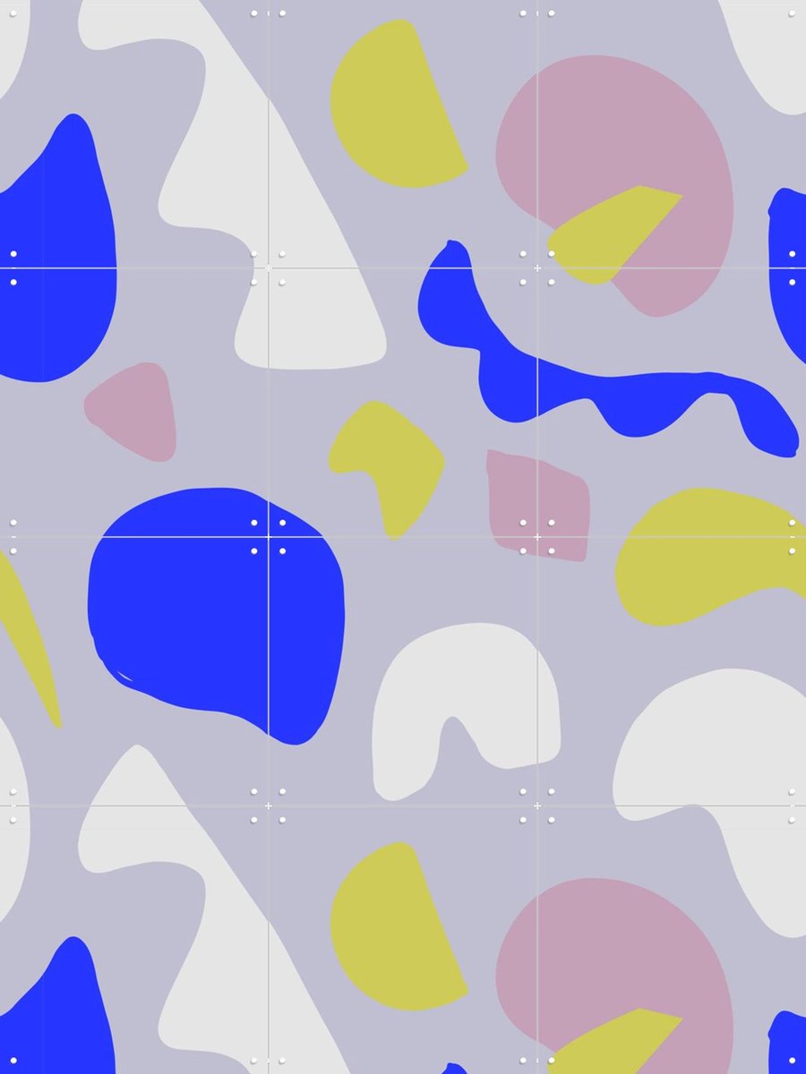 IXXI Bold Shapes 6, Mareike Böhmer - 60 x 80 cm - Gratis ophangtool - Grote wanddecoratie en posters - Speels, Geometrische Kunst, Digitale Kunst