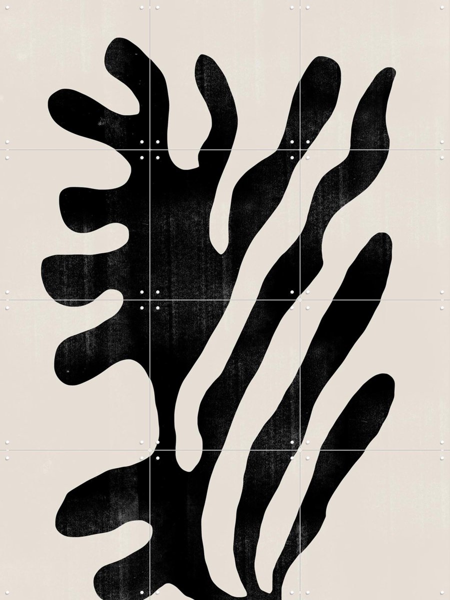 IXXI Abstract Plant No.1, The Miuus Studio & Various - 60 x 80 cm - Gratis ophangtool - Grote wanddecoratie en posters - Minimalisme, Illustraties