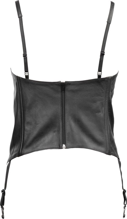 Corset en cuir à bonnets ouverts - taille L.