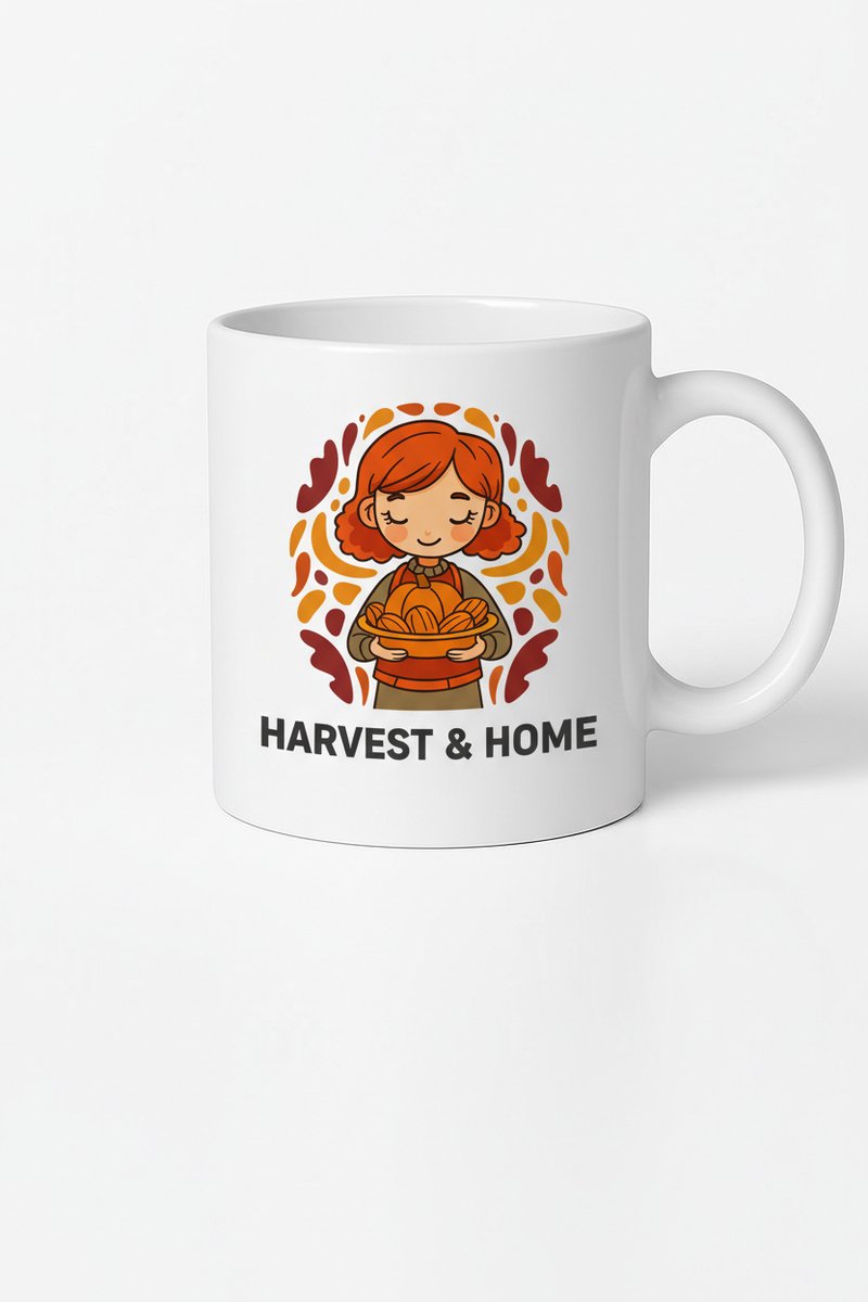Harvest & Home Koffiemok - Herfst Design Keramische Mok 330ml