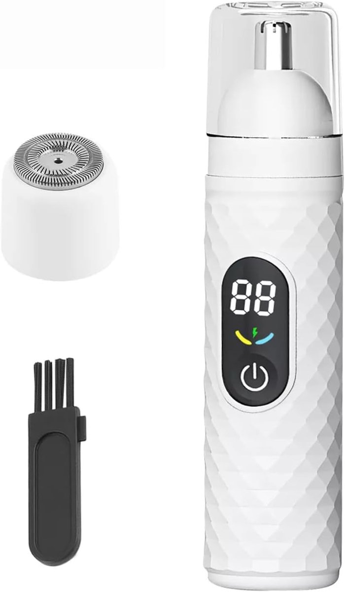 Elektrische Oor En Neushaartrimmer Oplaadbaar Tot 120 Dagen Gebruik Intelligent Met LED Display Verstelbare Modus Waterdicht Gebogen Veilig Mes Pijnloos Trimmer Voor Mannen