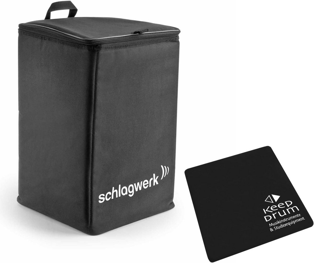 Percussie Tas - Cajon Tas - Muziek Transport - Inclusief Pad - TA12 Model - Zwart