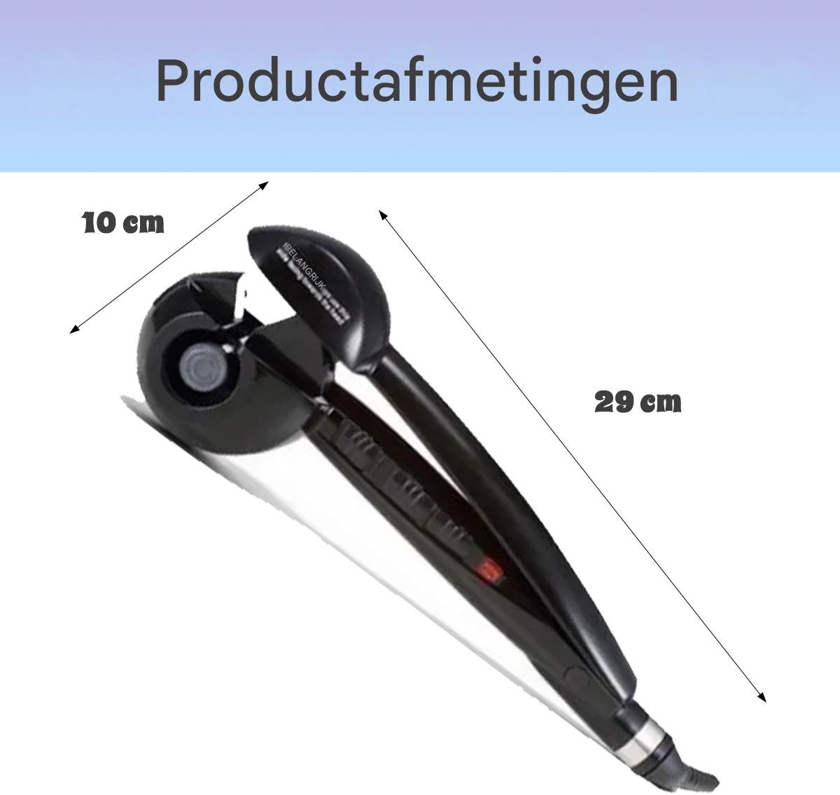 LOGGIN TRADING Automatische Krultang Keramische Verhitting Zwart - afbeelding 3