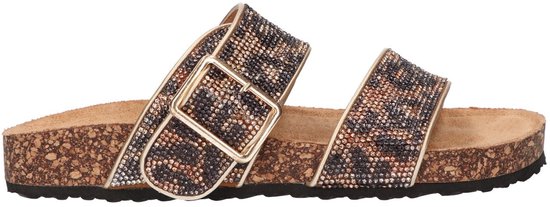 La Strada Slipper Leopard Glitter Synthetisch - Damesschoenen - Maat - 37