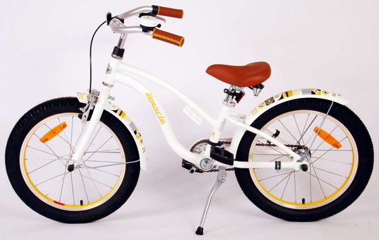 Volare Miracle Cruiser Kinderfiets - Meisjes - 18 inch - Wit - Prime Collection van Volare — afbeelding 3