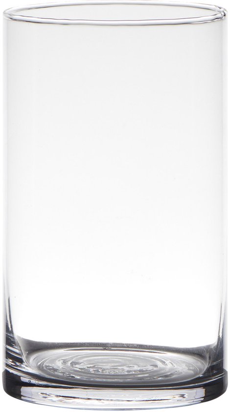 Glazen cilinder vaas 15 × 9 cm