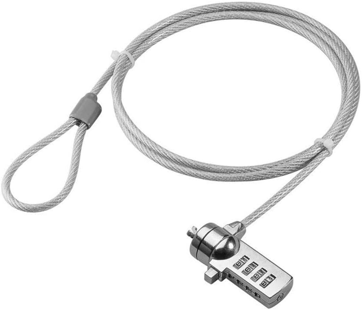 Veiligheidsslot Notebook - PC Slot - Diefstalpreventie - Combinatieslot - 1.5 meter - Zwart