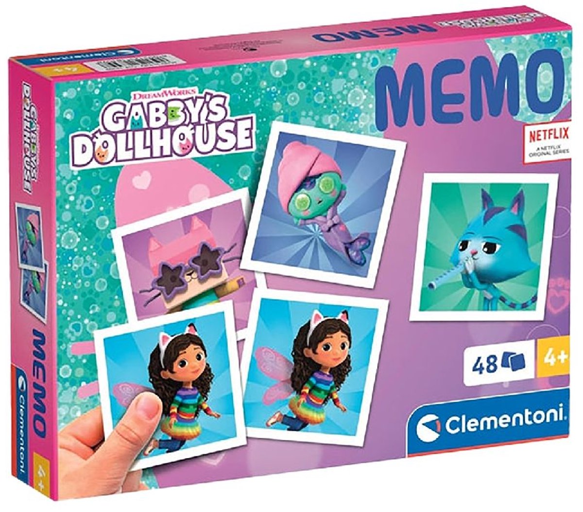 Clementoni - Memory voor kinderen - Gabby's Dollhouse - 48 Kaarten - Memory spel - Educatief Speelgoed - Vanaf 4 jaar — afbeelding 9