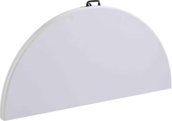 Ronde Klaptafel - Feesttafel - Grote bijeenkomsten - Inklapbaar kofferformaat - 180 cm diameter - Wit — afbeelding 3