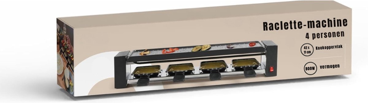 SVN® Gourmetstel 8 personen - Gourmetstellen - Gourmet - Zwart - 50cmx 11cm x 10cm; 1.37 kg