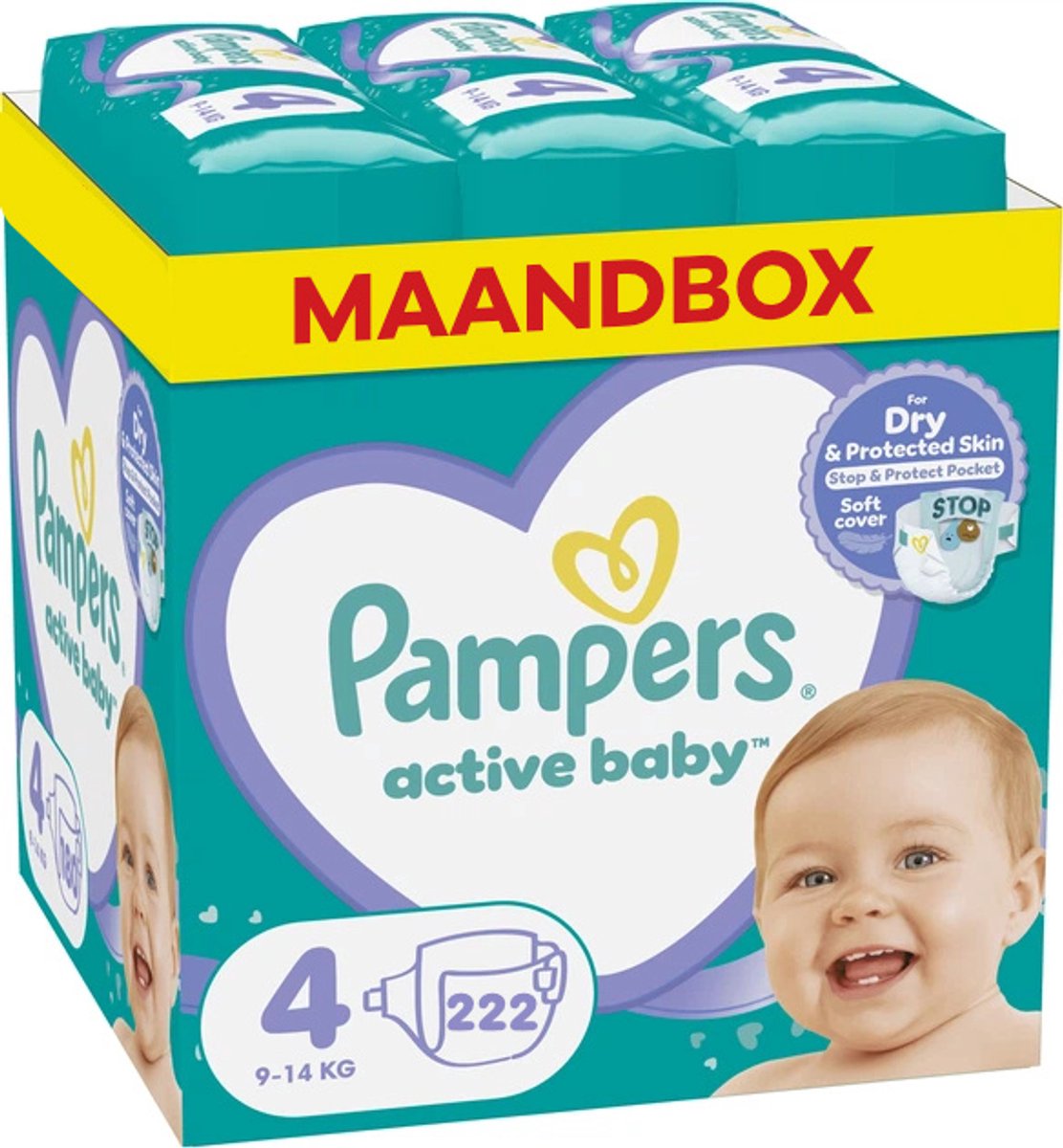 Pampers Baby-Dry Maandbox maat 4