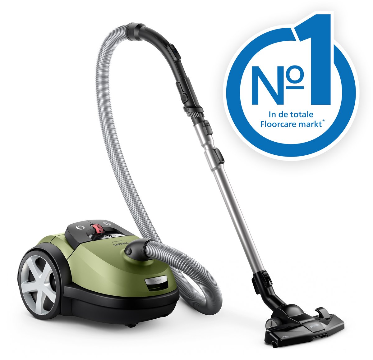 Philips 8000-serie Performer XD8121/10 - Stofzuiger met zak - Groen — afbeelding 2