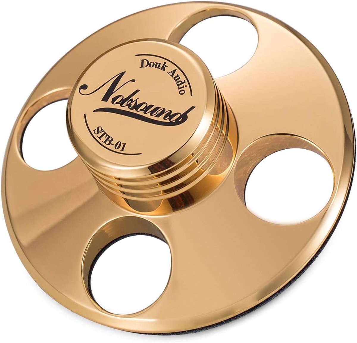 Platenspeler Stabilisator - Vinyl Gewicht - Hifi Weergave - Resonantie Demping - 78mm Diameter - Goud