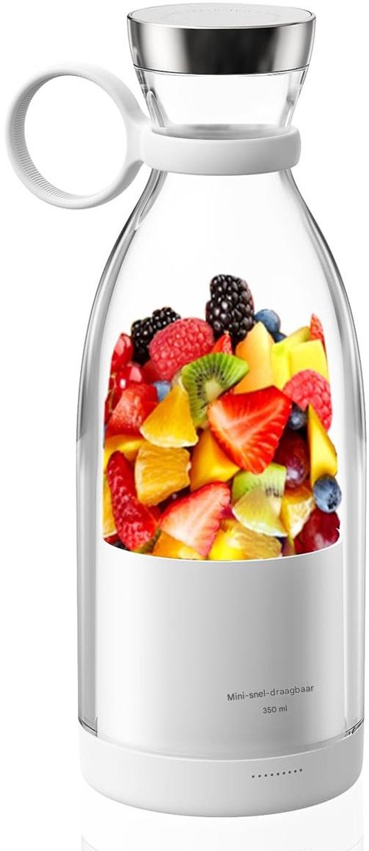 Mini Sapcentrifuge - Shakes En Smoothies - Draagbaar USB-oplaadbaar - 1 Stuks - Wit