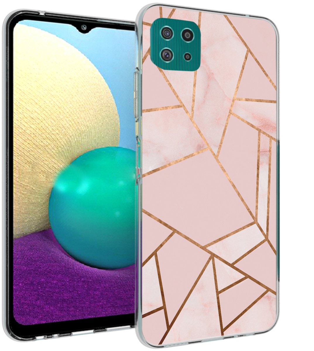 imoshion Hoesje - Geschikt voor Samsung Galaxy A22 (5G) - Design hoesje - Pink Graphic