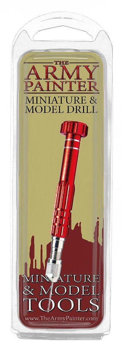 The Army Painter Miniature and Model Drill - Pin Vise Mini Drill Set with 3 Small Drill Bits for Plastic, Resin and Metal Miniatures - Pocket Sized Hand Drill Cordless Rotary Tool for Wargamers