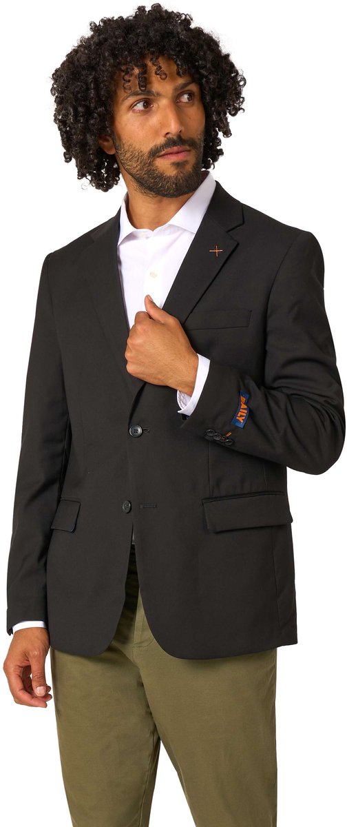 Opposuits Daily Mannen Blazer - Heren Jasje - Daily Deep Black - Zwart - Maat EU 52