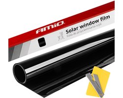AMiO Auto Raamfolie Tint Vinyl Zwart 50x300cm (5%) - Zwarte Ramenfolie voor Privacy en Zonwering