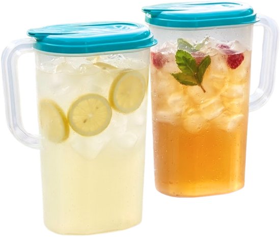 Kunststof Kan Met Deksel, Waterkan Met Deksel, Water, Ijsthee