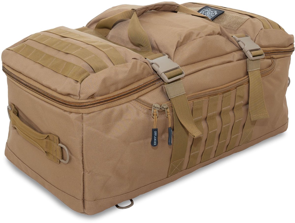 OFFLANDER Serie - Reistas en Rugzak 3 in 1 - 54L - Khaki