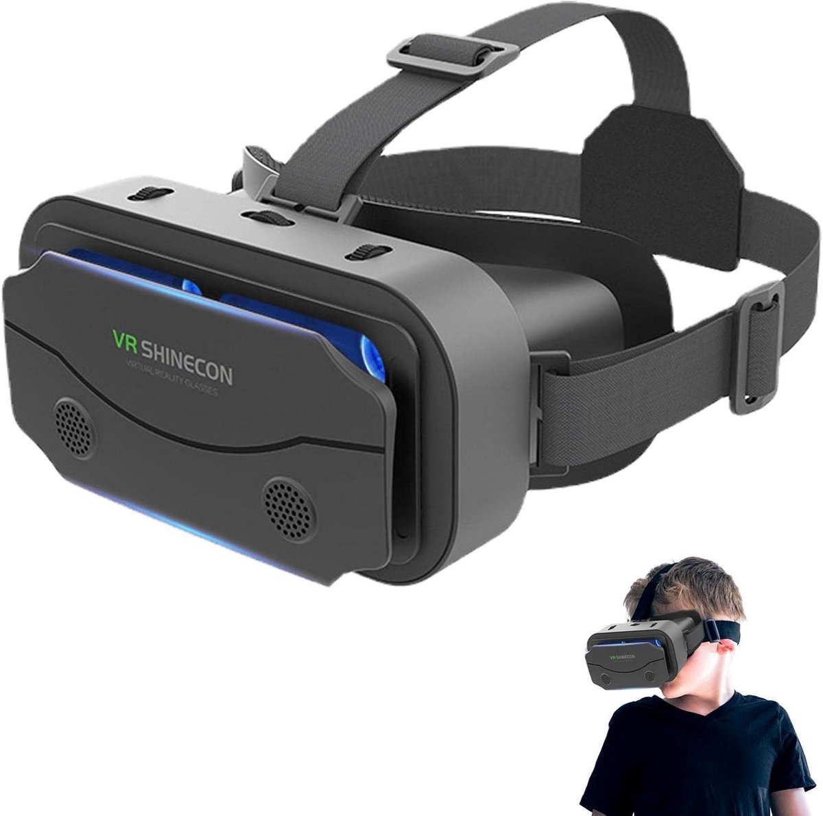 VR Bril - Virtuele Realiteit - Film Kijken - Compatibel met smartphones - 4.5-7 inch - Blauw