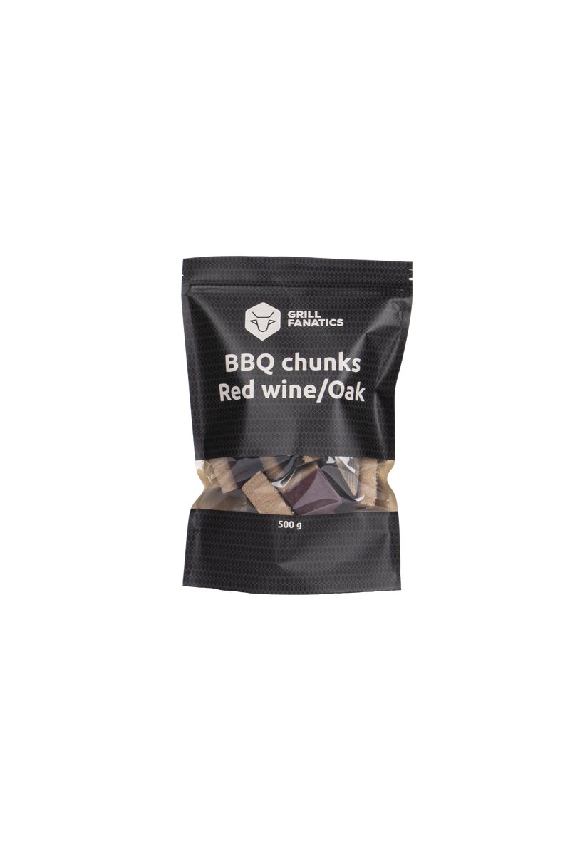 Grill Fanatics barbecue chunks rode wijn/eiken 500 gram