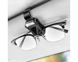 Autozonneklep brillenhouder - auto accessories -auto accessoires decoratie - Zonnebrilclip voor zonneklep - Zwart - 6,5*3*1,3 cm - ABS + spons