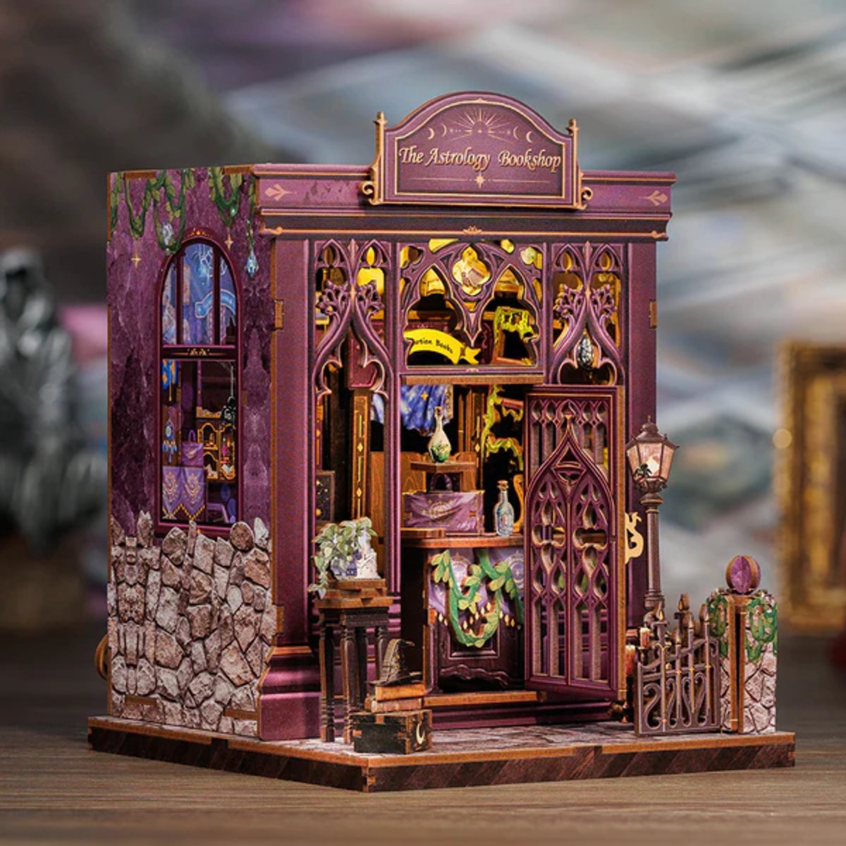 CuteBee Miniatuurhuisje - Modelbouw - Modelbouwpakket - 3D Houten Puzzel - DIY Bouwpakket Volwassenen - Constructiespeelgoed - The Astrology Bookshop — afbeelding 2