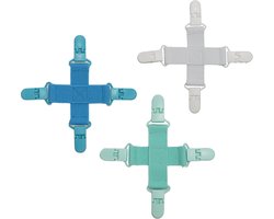 3-pack Anti-klit Lakenclips — Bevestigingsclips voor wasmachines en drogers — Hulpmiddel voor het wassen van lakens — Voorkomt dat hoeslakens en dekbedovertrekken in de knoop raken — Gaat samenklitten en kreuken tegen — Verkort de droogtijd