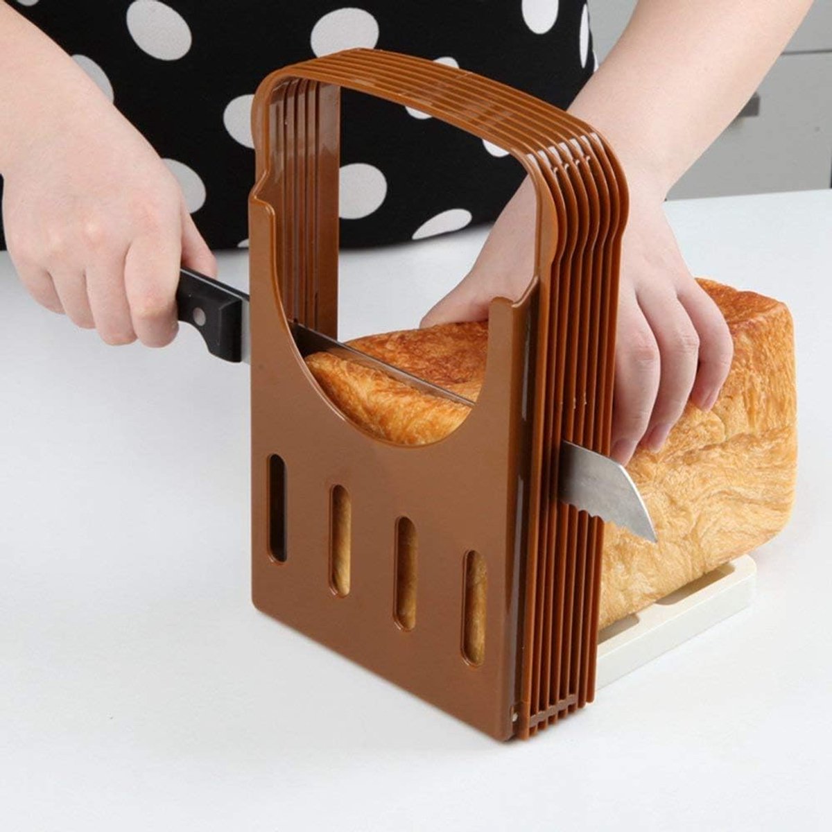 Broodsnijder - Opvouwbare Broodsnijder - Broodsnijplank - Broodsnijder handmatig - Broodplank - Broodsnij hulpmiddel - Broodsnijder - Verschillende diktes