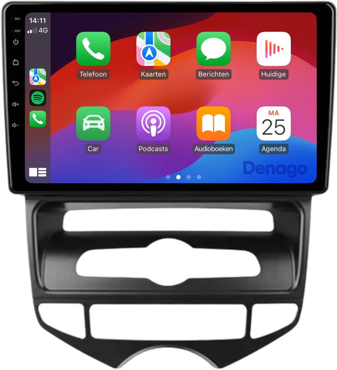 Hyundai IX20 CarPlay autoradio | 2010 t/m 2019 | Denago DNG-A364 | 9 inch | Android 13 | Automatische Airco | Draadloos CarPlay & Android Auto